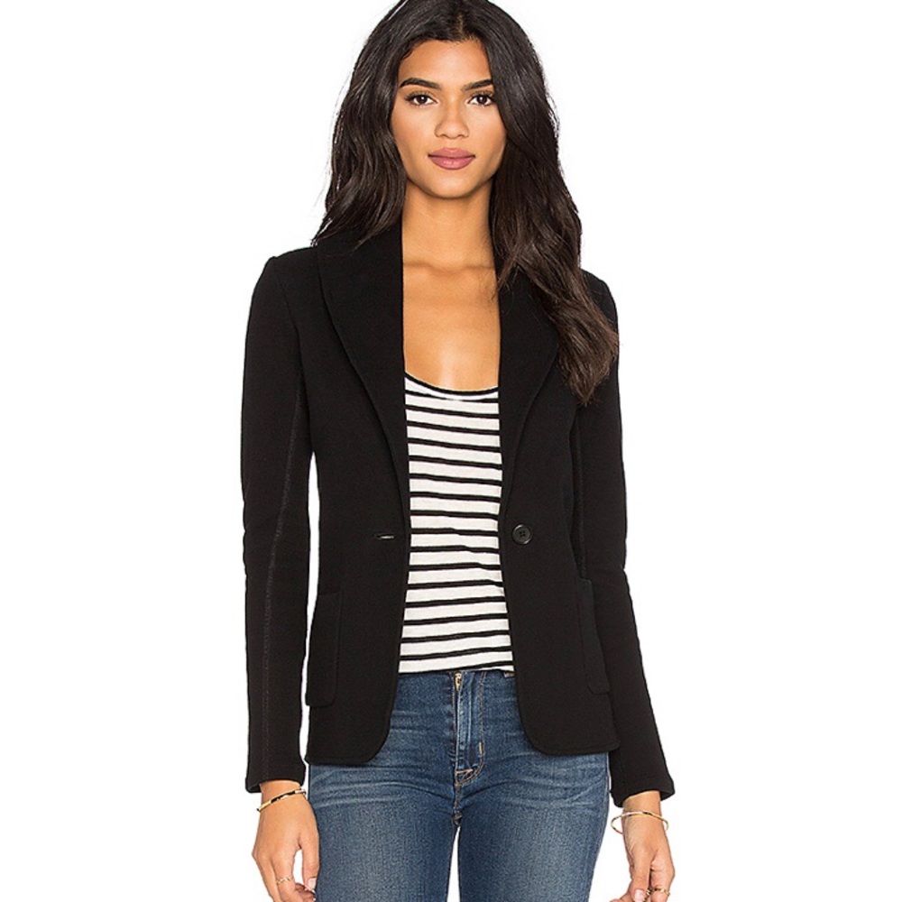 James Perse Shawl Crowl Neck Blazer